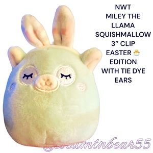 NWT MILEY THE LLAMA EASTER EDITION 3” CLIP SQUISHMALLOW LTD EDITION RETIRED